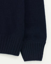 Gran Sasso Full Zip Felted Cashmere Navy