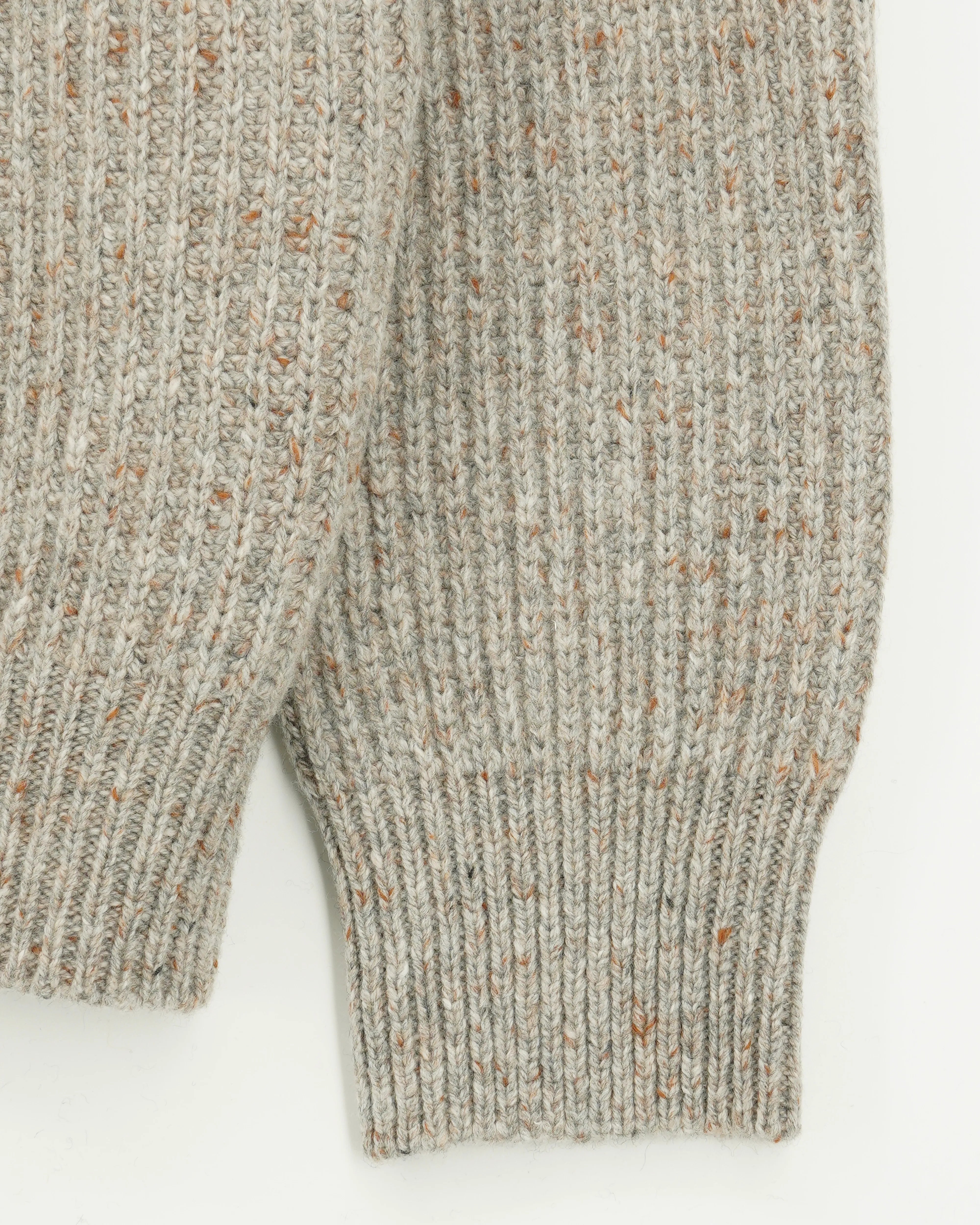 Gran Sasso Shawl Cardigan Wool Cashmere Warm Grey