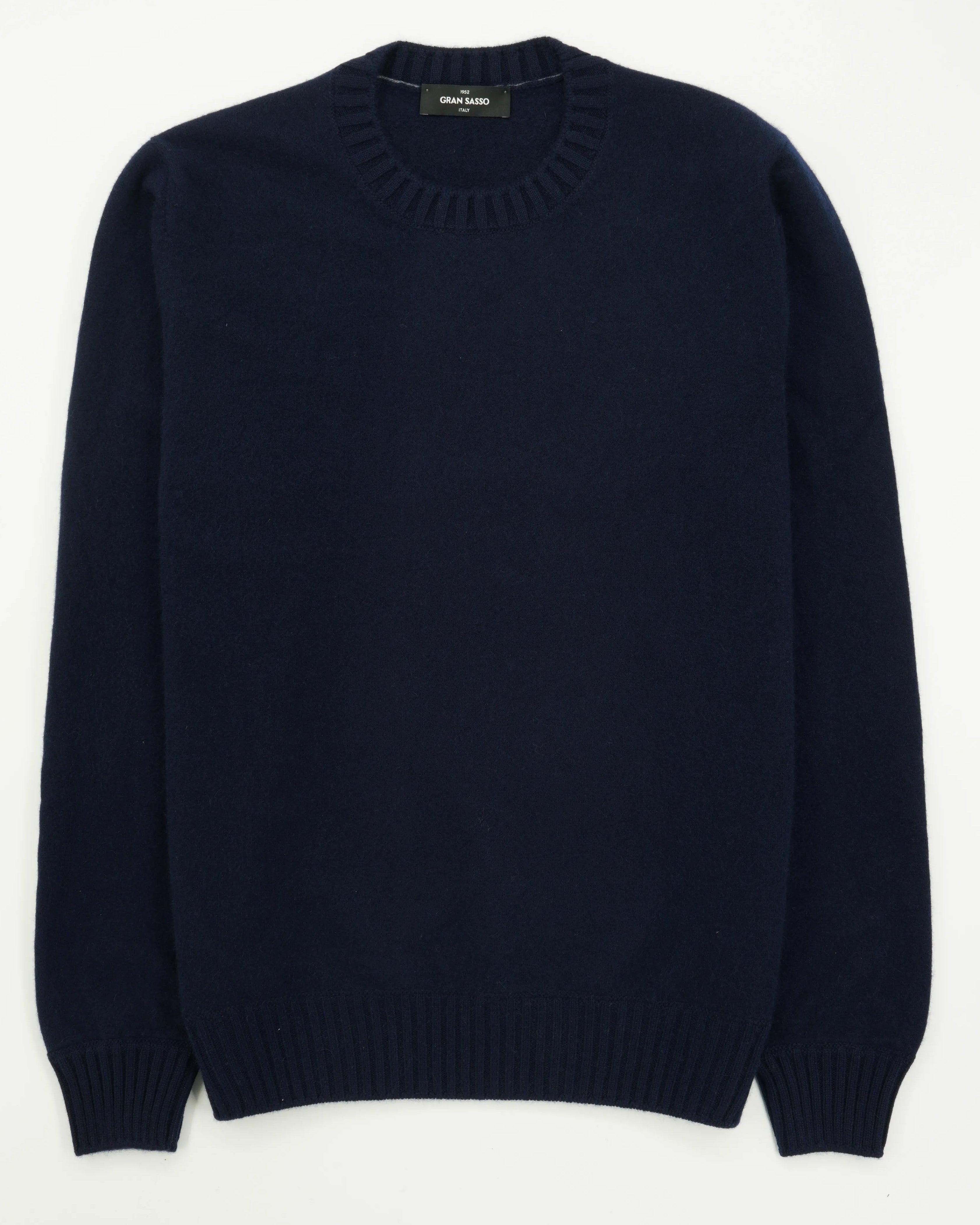 Gran Sasso Crewneck Felted Cashmere Navy