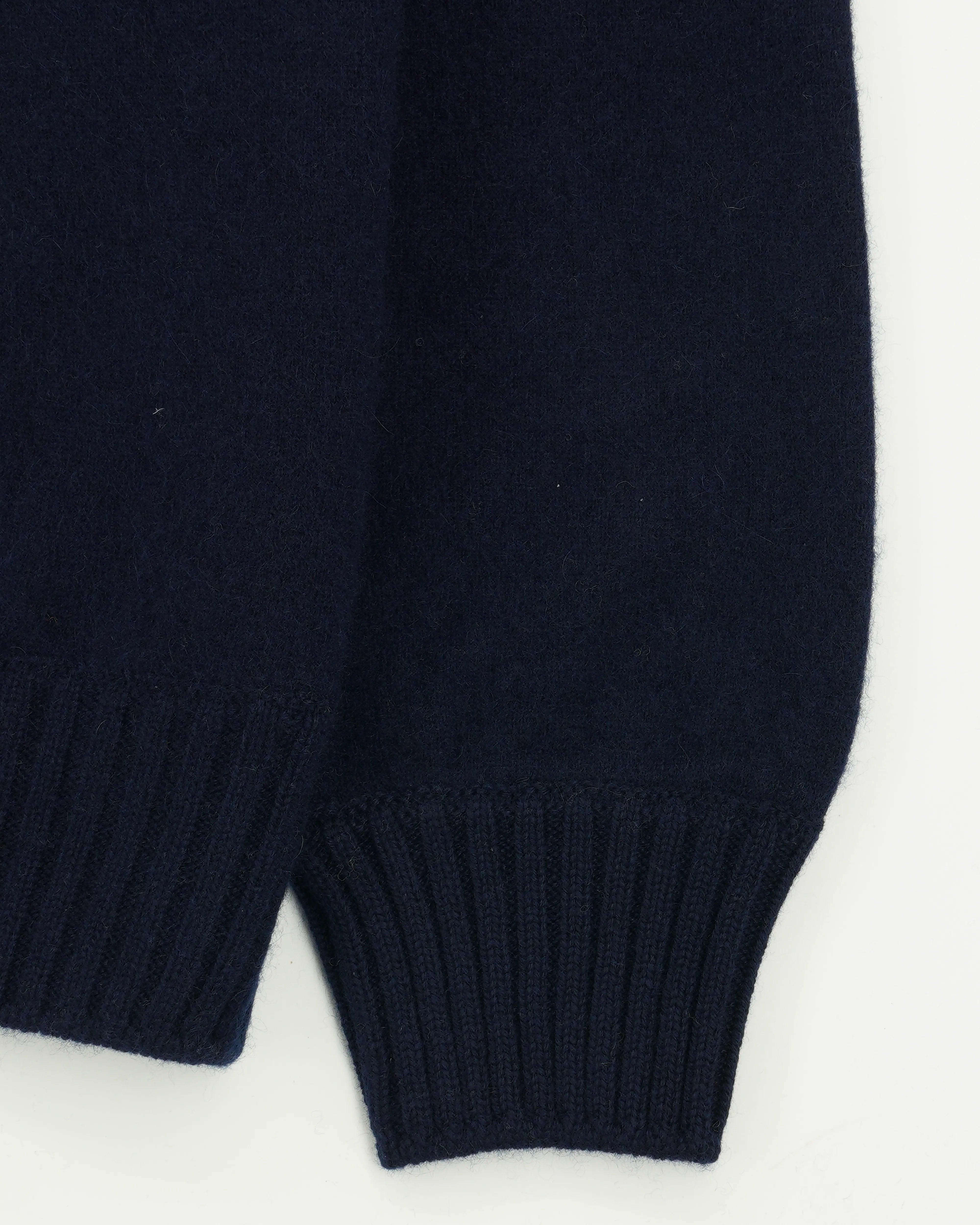 Gran Sasso Crewneck Felted Cashmere Navy