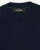 Gran Sasso Crewneck Felted Cashmere Navy