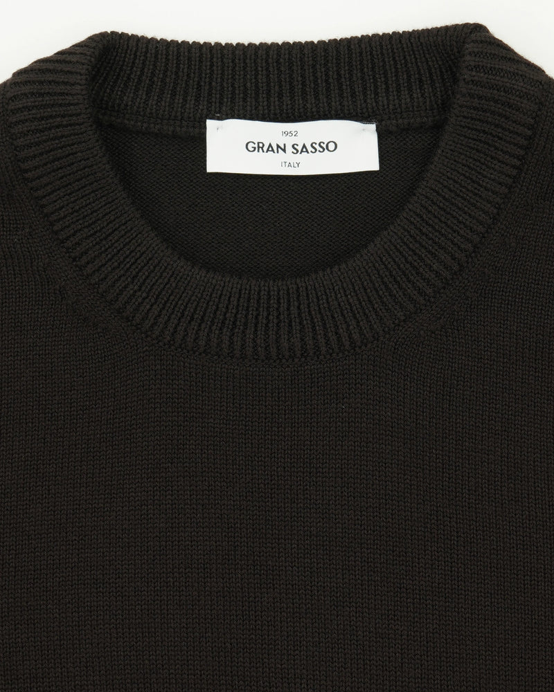 Gran Sasso Crewneck 10 Gauge Merino Brown