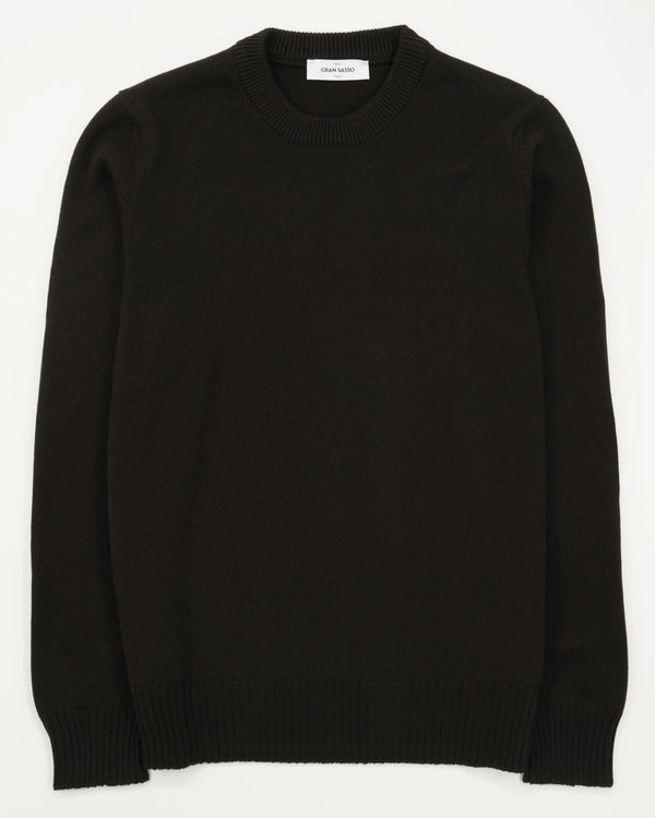 Gran Sasso Crewneck 10 Gauge Merino Brown