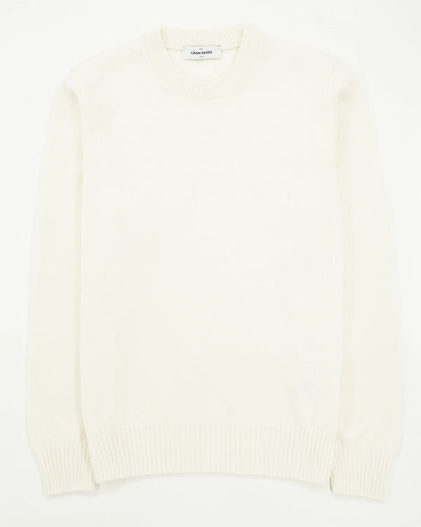Gran Sasso Crewneck 10 Gauge Merino Cream