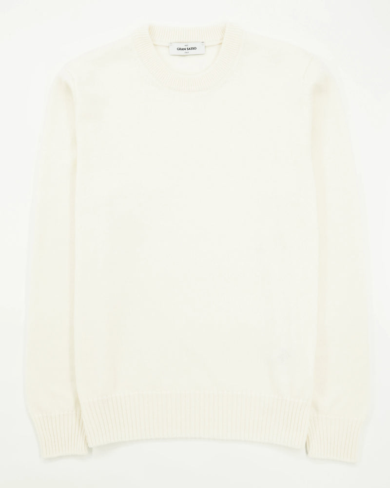 Gran Sasso Crewneck 10 Gauge Merino Cream