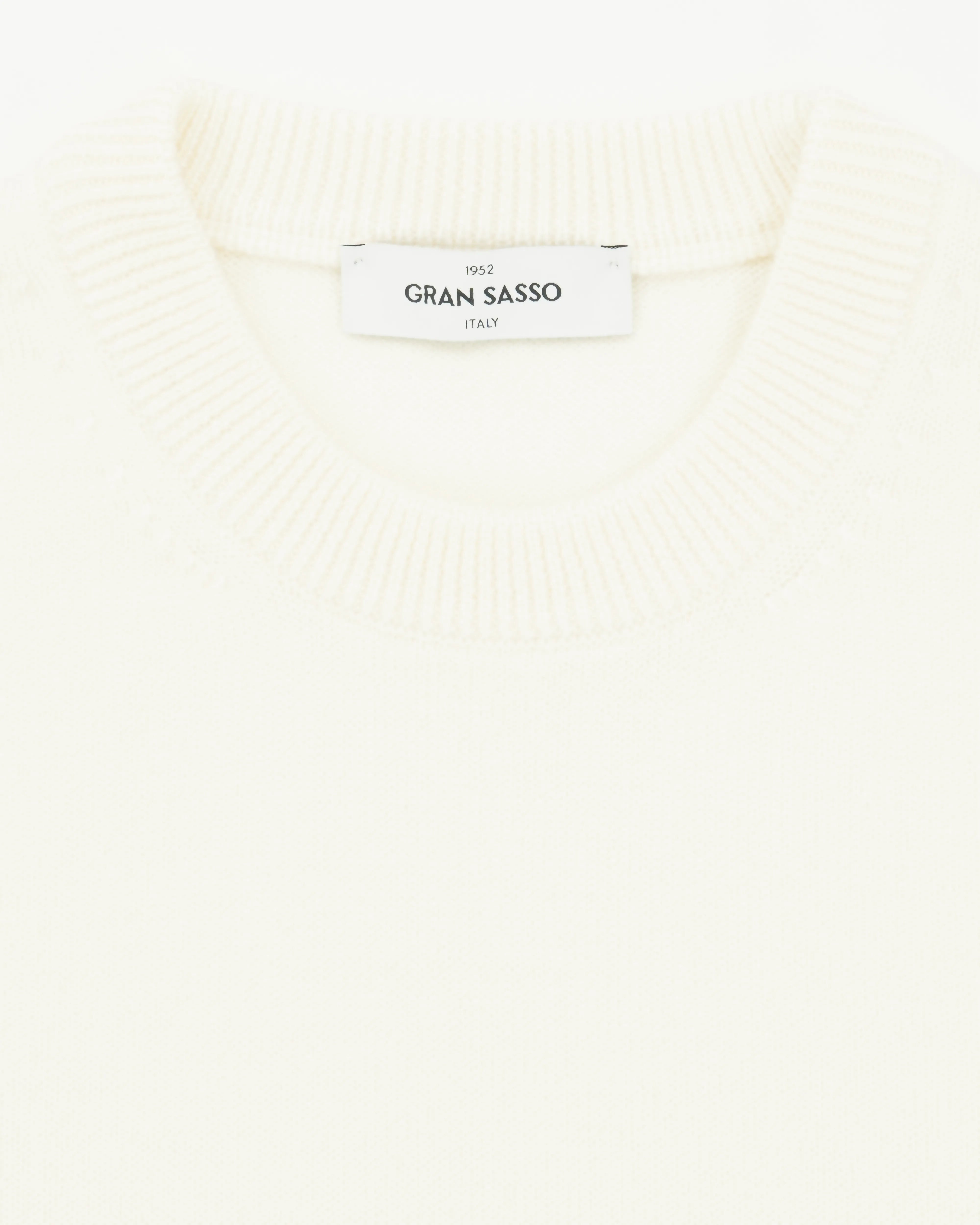 Gran Sasso Crewneck 10 Gauge Merino Cream