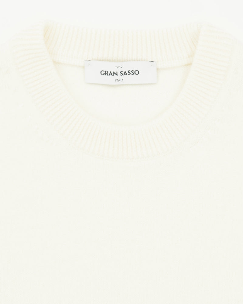 Gran Sasso Crewneck 10 Gauge Merino Cream