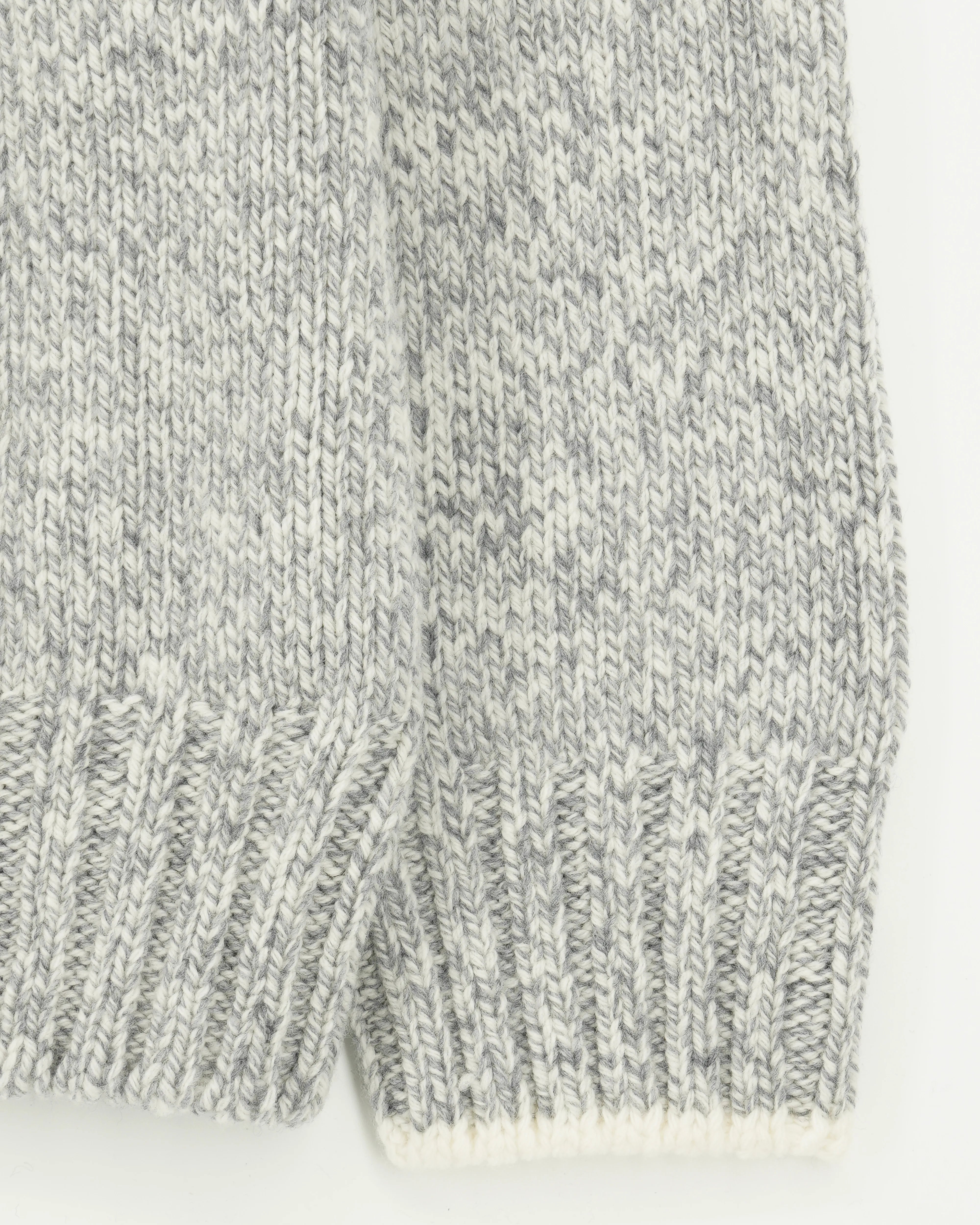 Gran Sasso Stand Collar Geelong Melange Grey