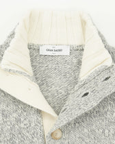 Gran Sasso Stand Collar Geelong Melange Grey