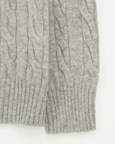Gran Sasso Crewneck Shetland Cable Grey