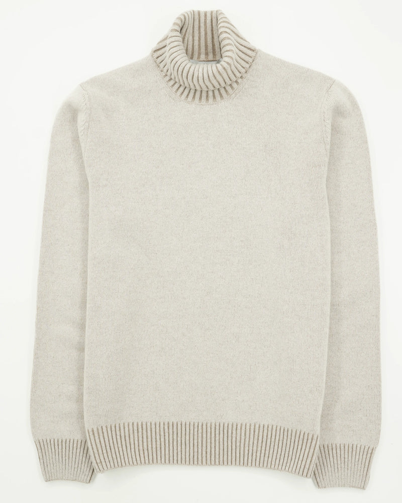 Gran Sasso Turtleneck Wool Cashmere Beige