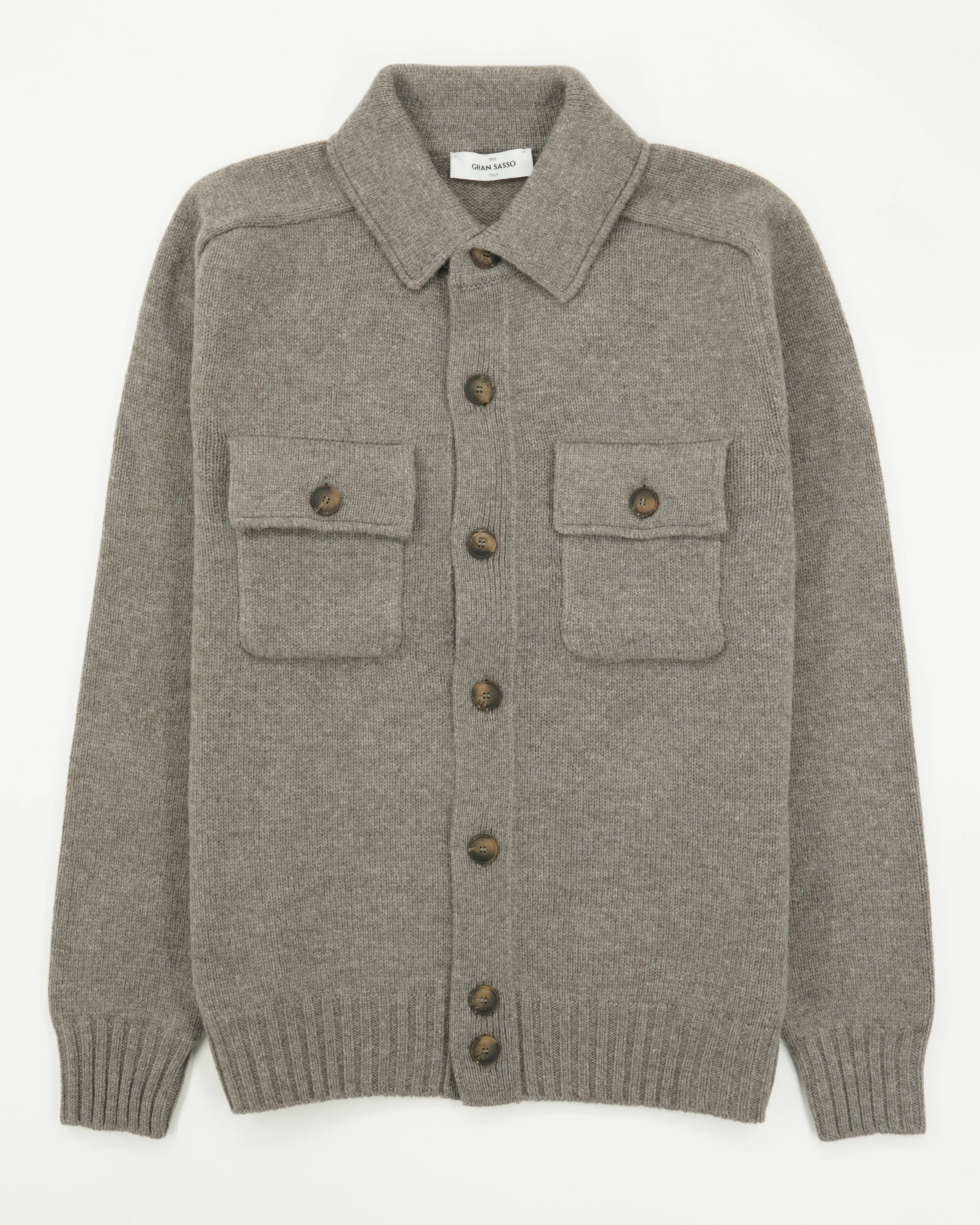 Gran Sasso Cardigan Super Geelong Taupe