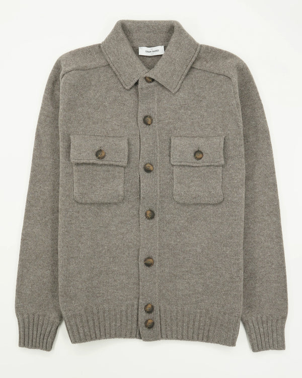 Gran Sasso Cardigan Super Geelong Taupe