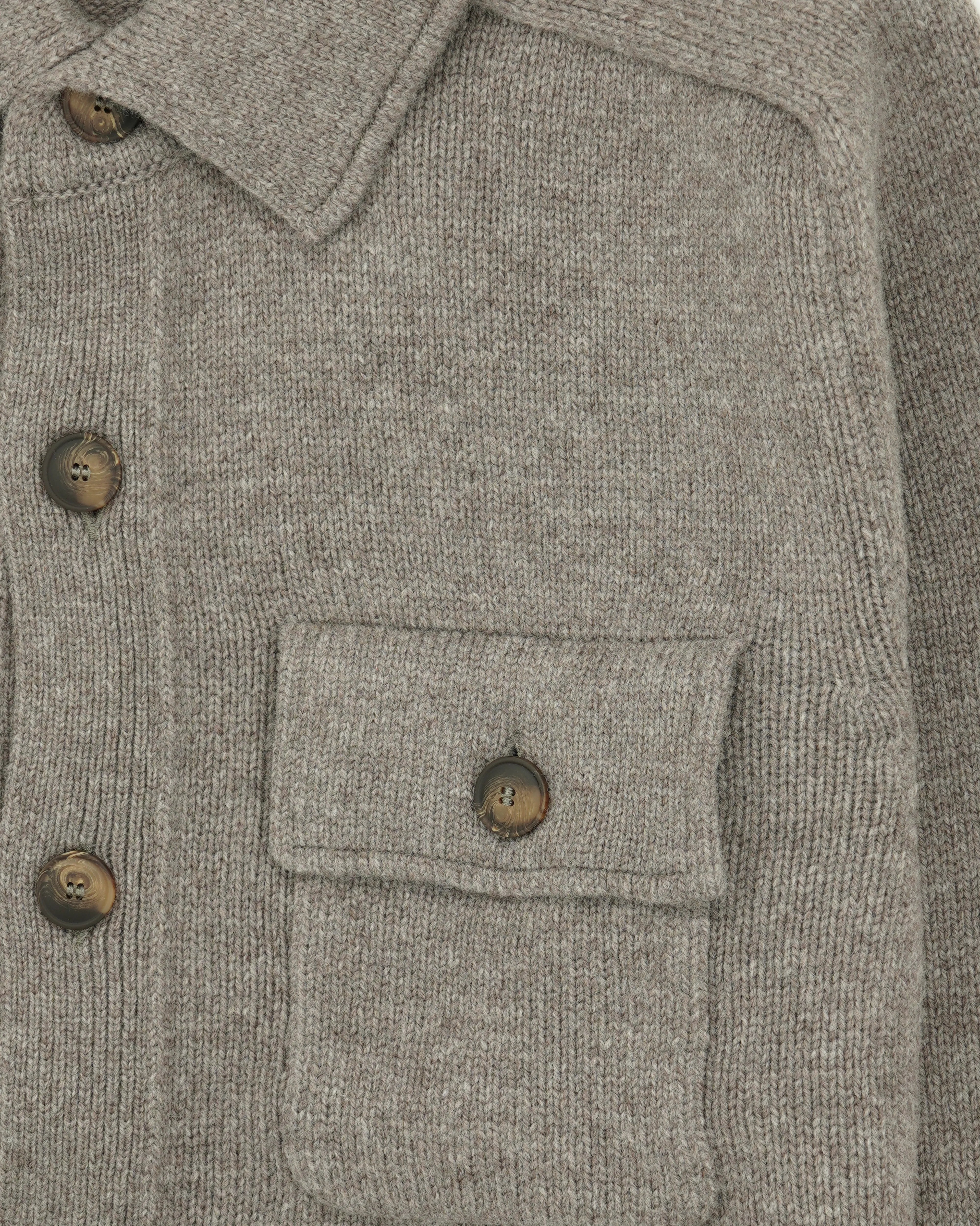 Gran Sasso Cardigan Super Geelong Taupe