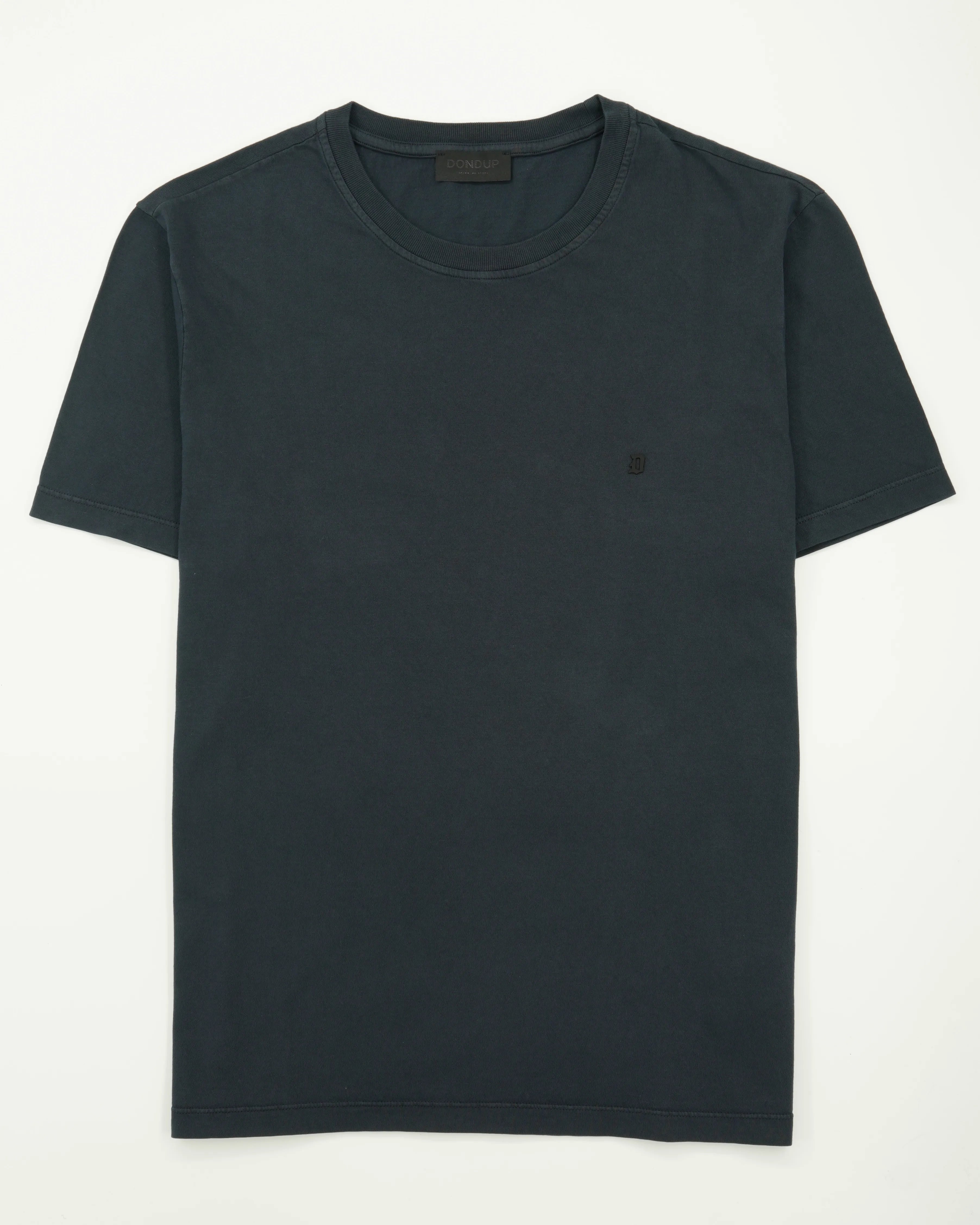 Dondup T-Shirt Garment Dyed Cotton Navy