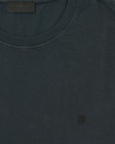 Dondup T-Shirt Garment Dyed Cotton Navy