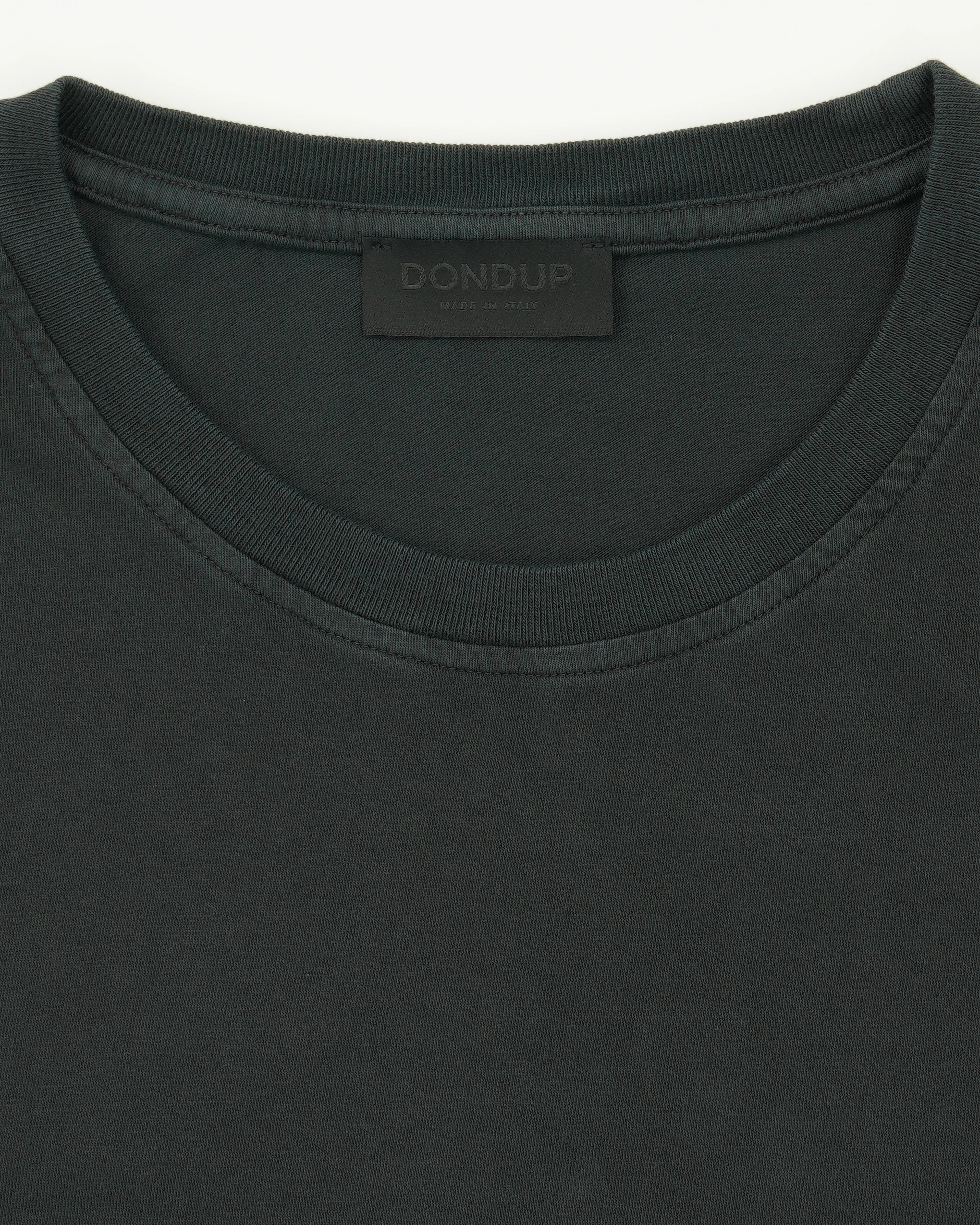 Dondup T-Shirt Garment Dyed Cotton Black