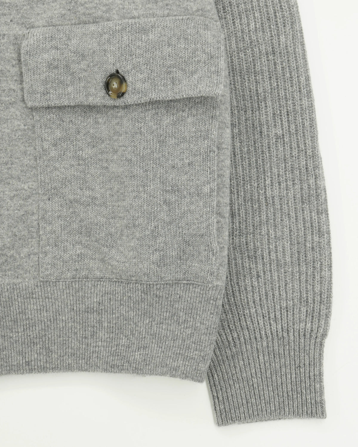 Lardini Jacket Knitted Hybrid Grey Double