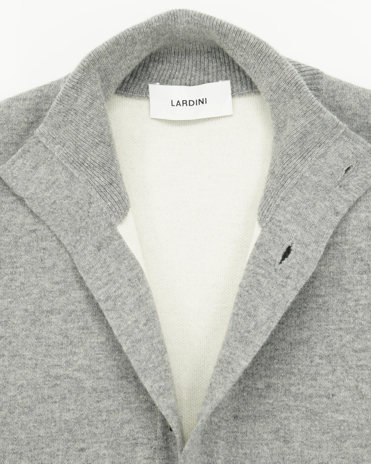 Lardini Jacket Knitted Hybrid Grey Double