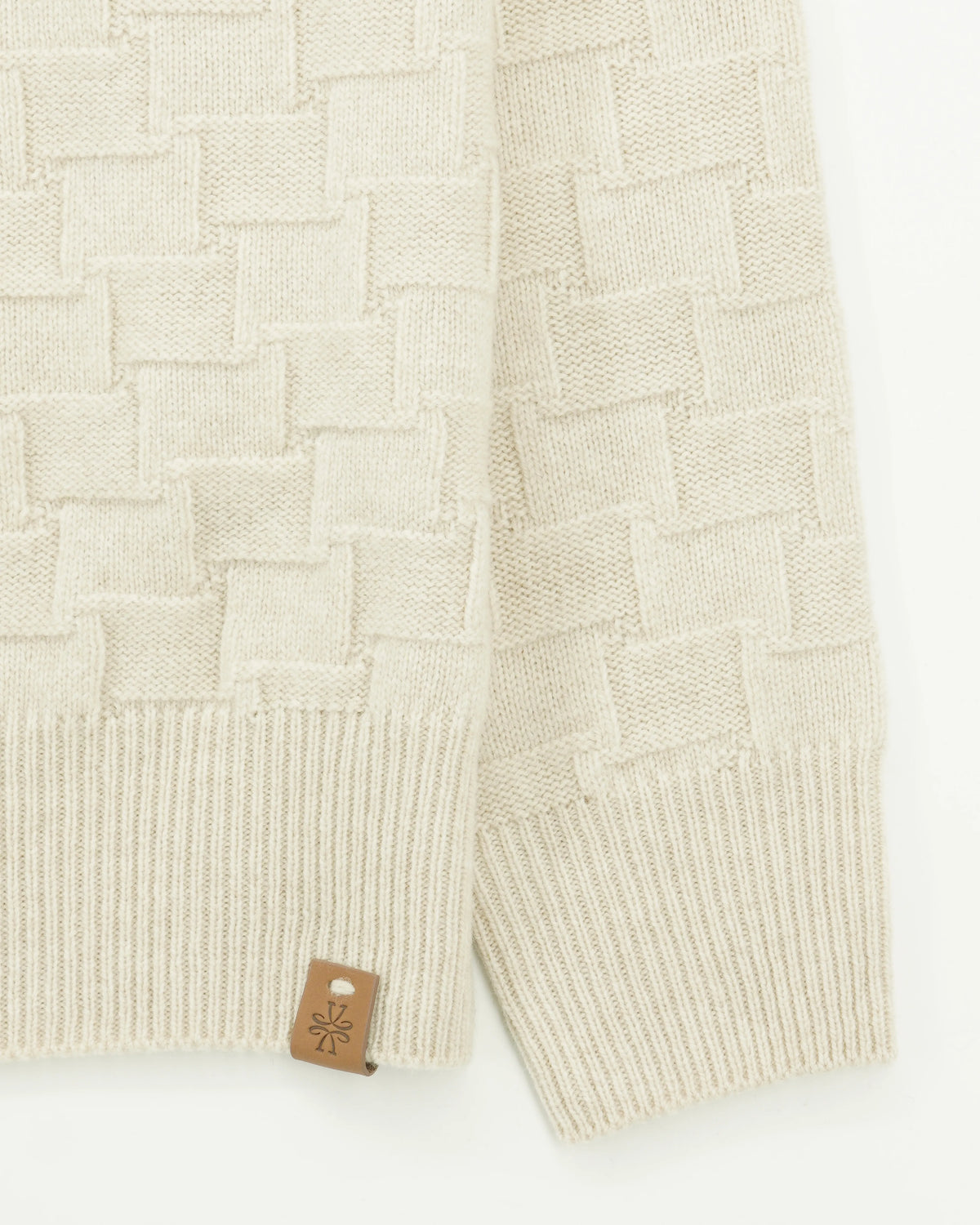 Jacob Cohen Polo Shirt Check Knitted Light Beige