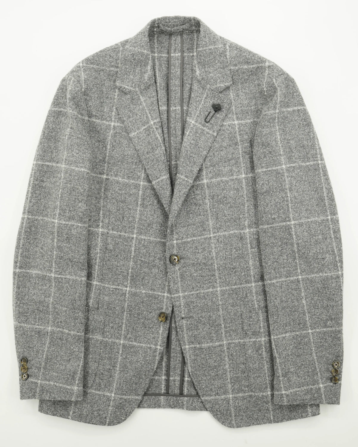 Lardini Jacket Roma Windowpane Grey