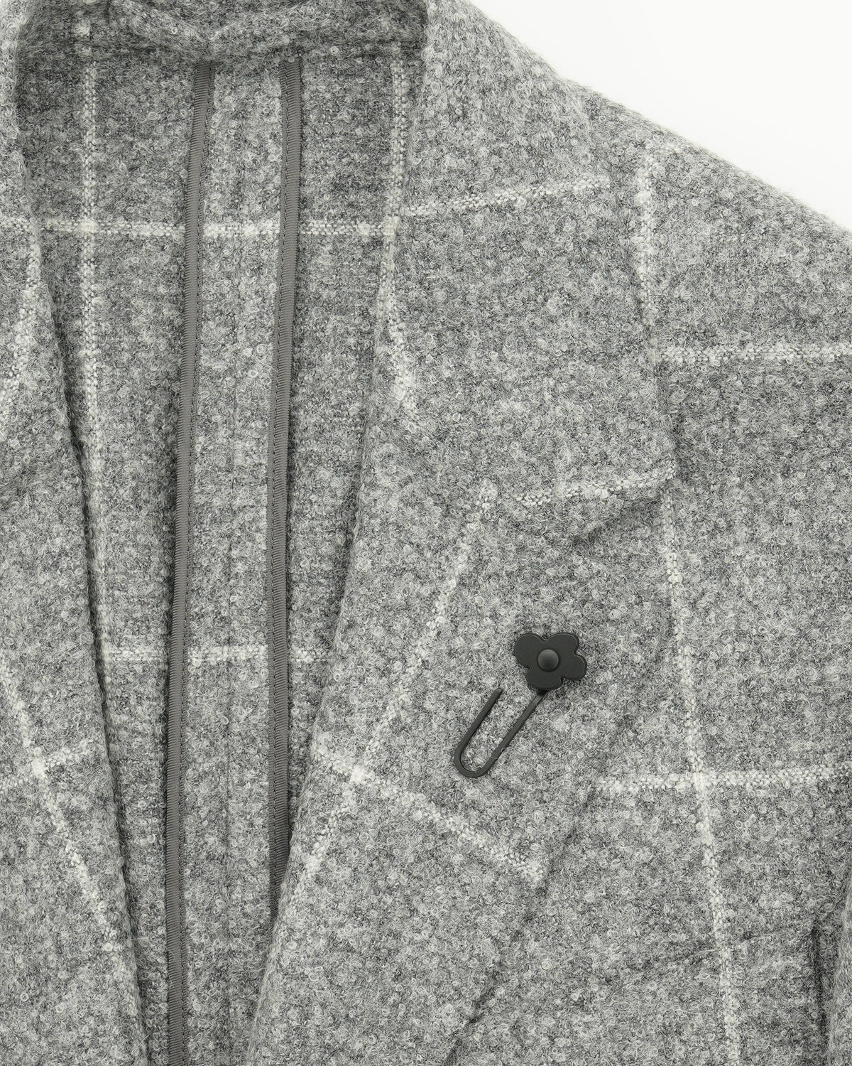 Lardini Jacket Roma Windowpane Grey