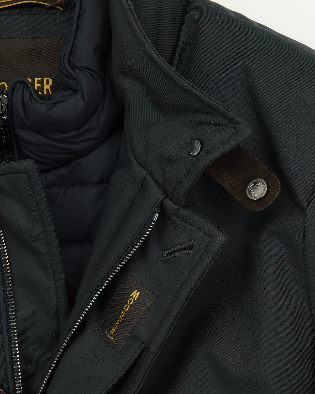 Moorer Coat Reis-Ads Bib Navy