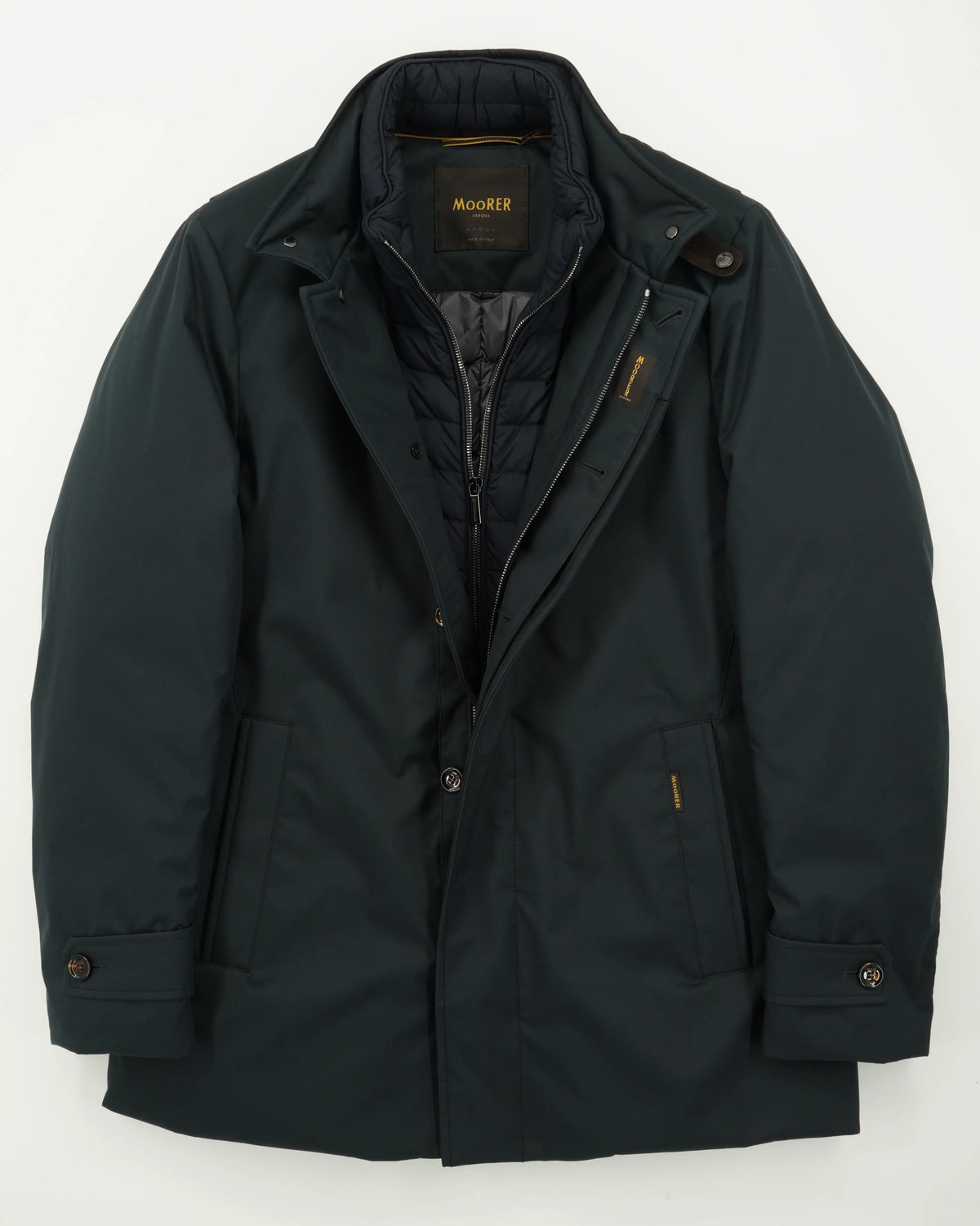 Moorer Coat Reis-Ads Bib Navy