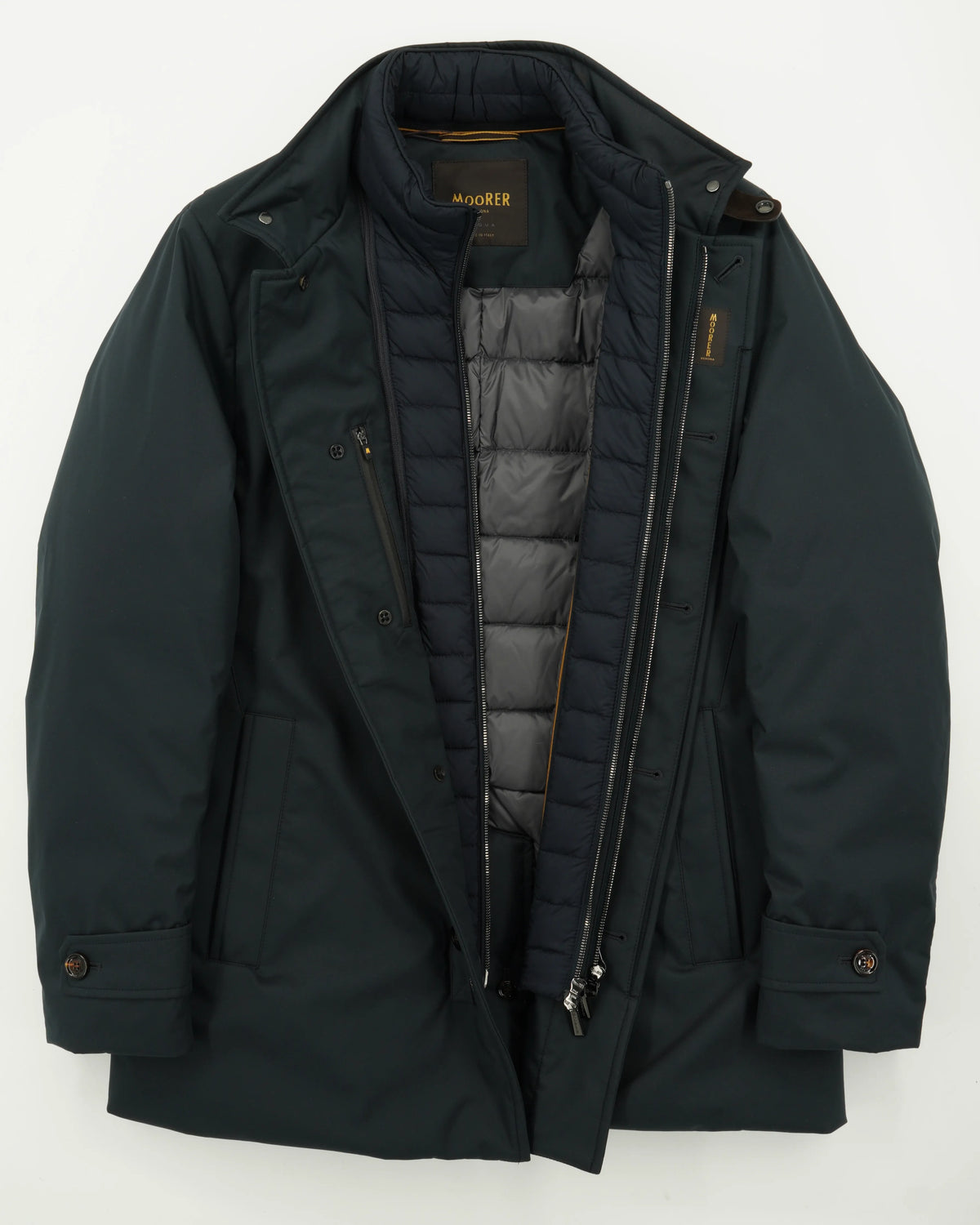 Moorer Coat Reis-Ads Bib Navy