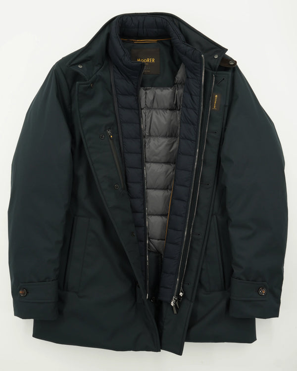 Moorer Coat Reis-Ads Bib Navy