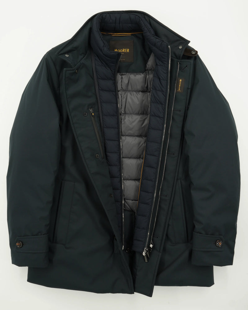 Moorer Coat Reis-Ads Bib Navy