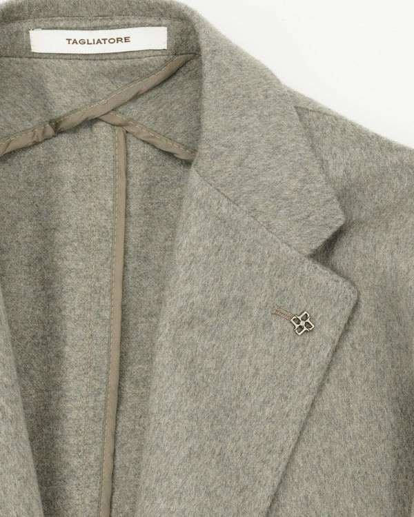 Tagliatore Jacket Pure Cashmere Taupe