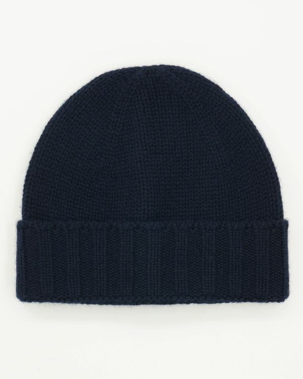 Gran Sasso Beanie Pure Cashmere Navy