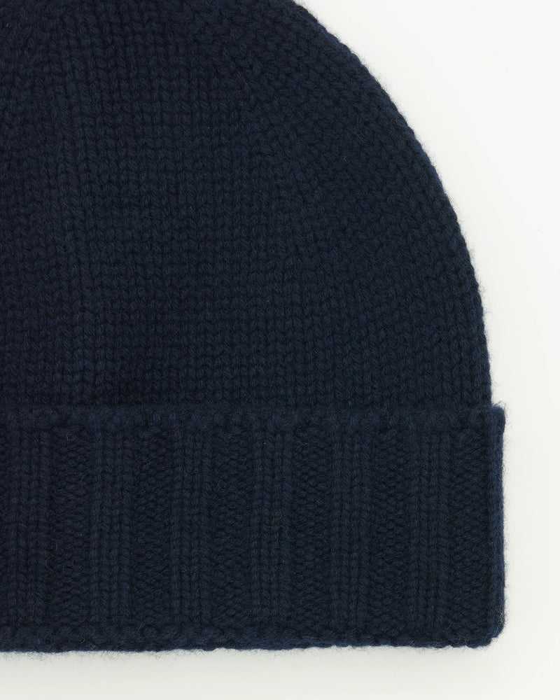 Gran Sasso Beanie Pure Cashmere Navy