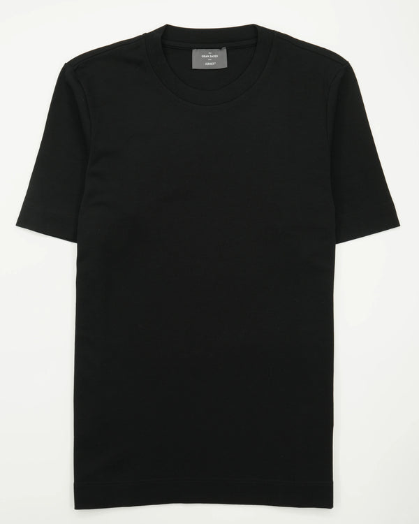 Gran Sasso T-Shirt Pima Cotton Jersey Stretch Black