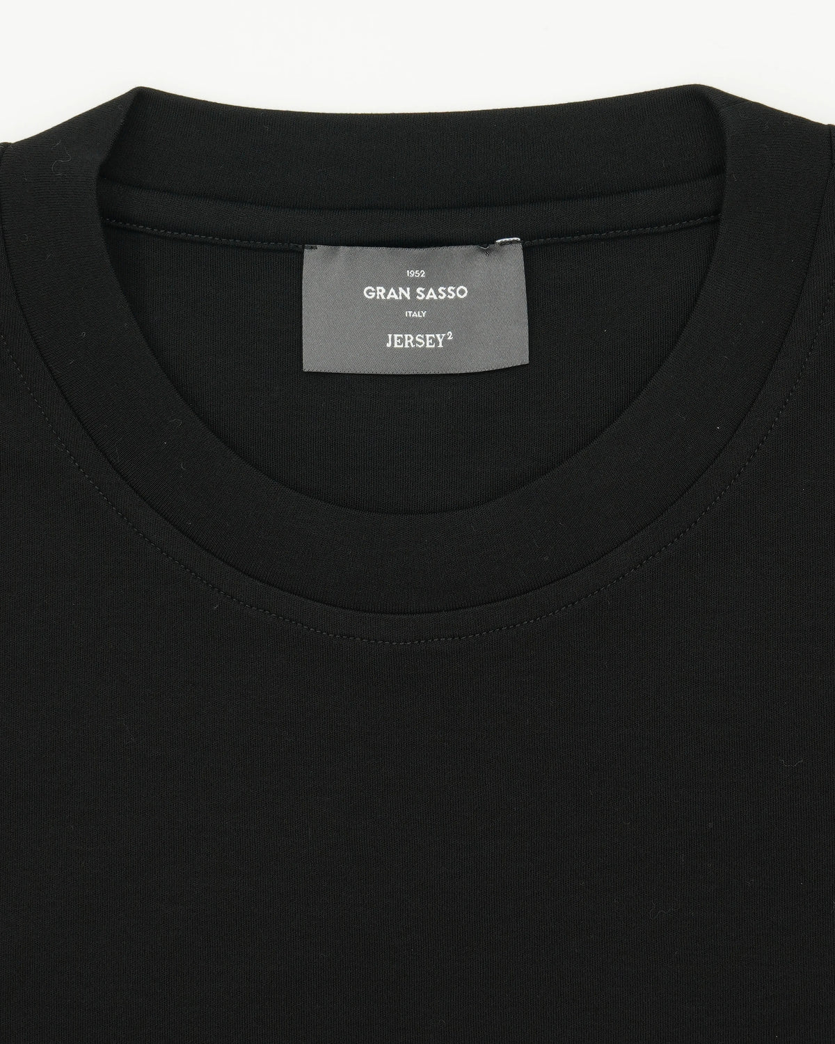 Gran Sasso T-Shirt Pima Cotton Jersey Stretch Black