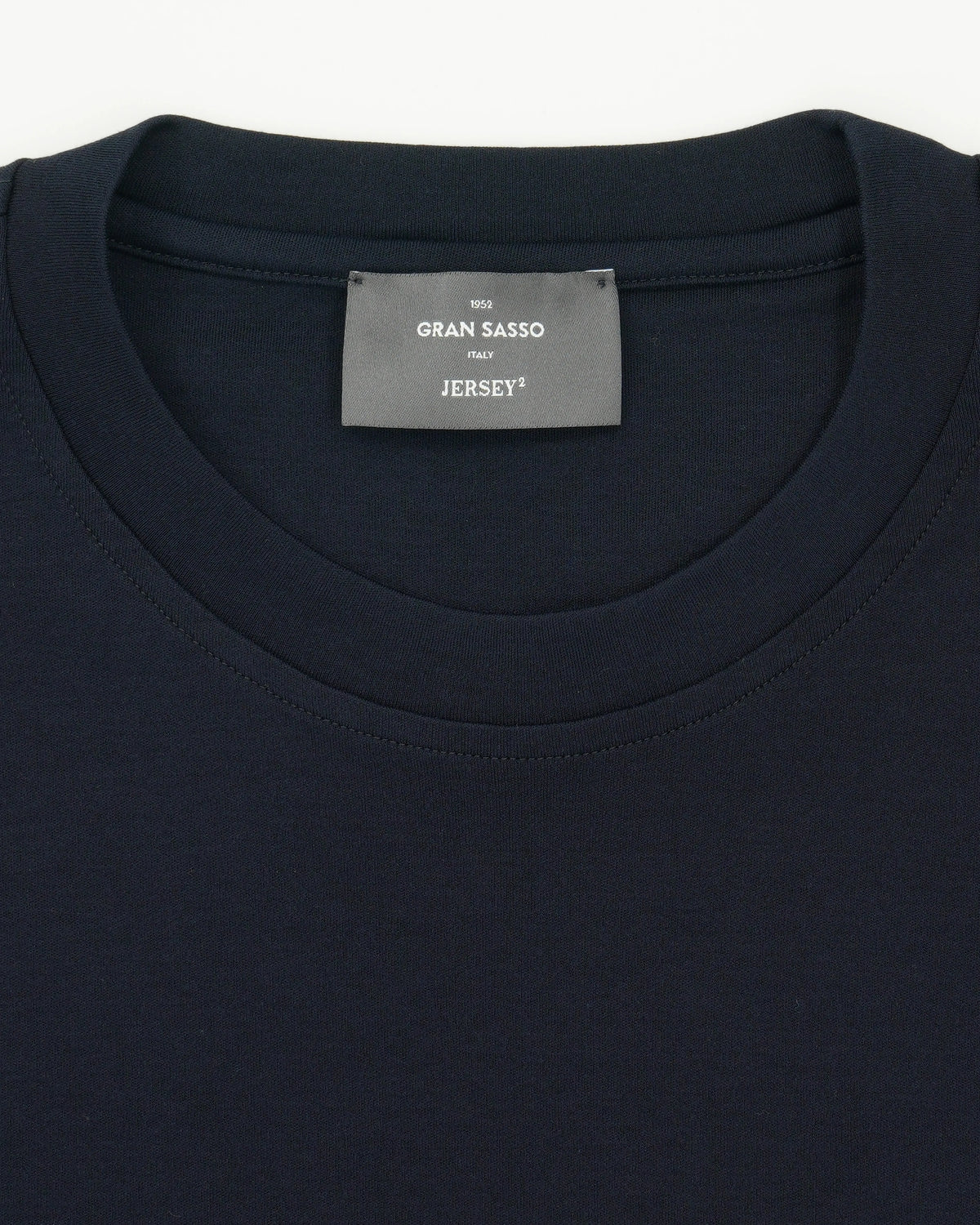 Gran Sasso T-Shirt Pima Cotton Jersey Stretch Navy