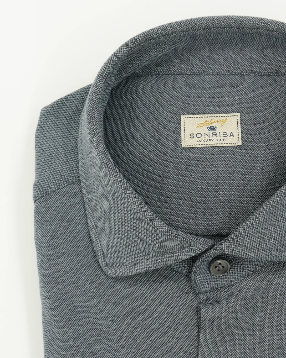 Sonrisa Shirt Cotton Lyocell Stretch Jersey Grey
