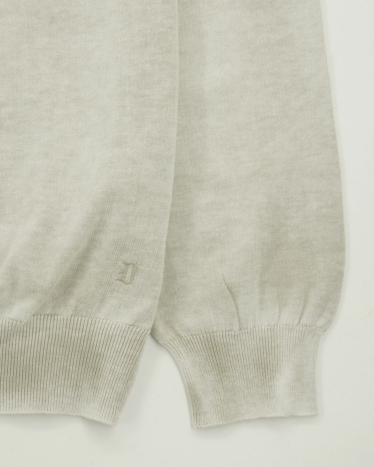 Dondup Crewneck Garment Dyed Cotton Light Beige