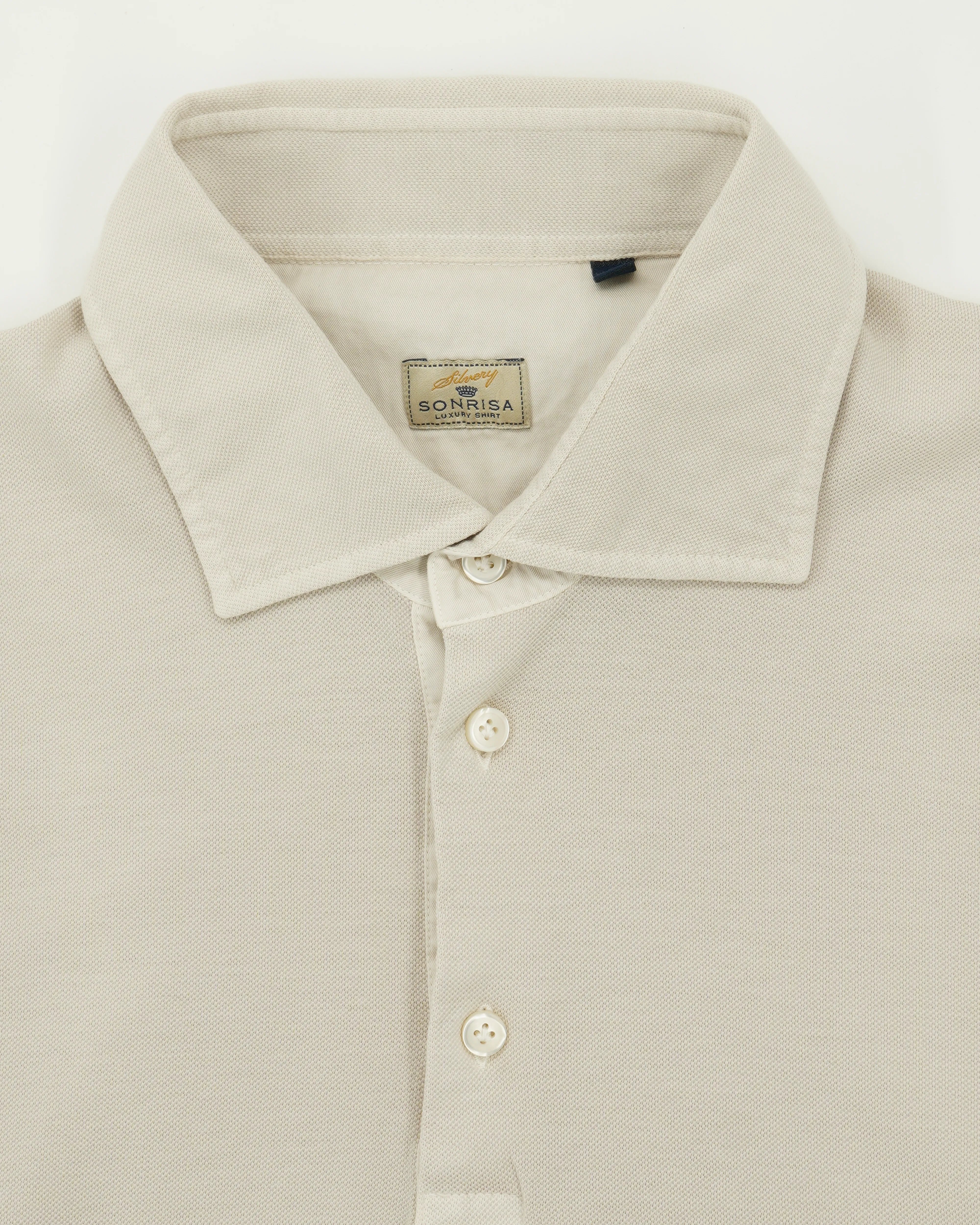 Sonrisa Polo Shirt Washed Cotton Light Beige