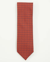 Altea Tie 8cm Pure Silk Floral Red