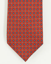 Altea Tie 8cm Pure Silk Floral Red