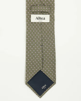 Altea Tie 8cm Pure Silk Patterned Green
