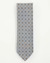 Altea Tie 8cm Wool Cashmere Floral Blue