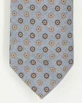 Altea Tie 8cm Wool Cashmere Floral Blue