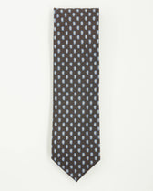 Altea Tie 8cm Pure Silk Floral Brown