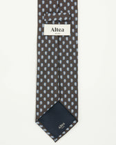 Altea Tie 8cm Pure Silk Floral Brown