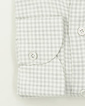 Giannetto Shirt Cotton Cashmere Check Light Grey