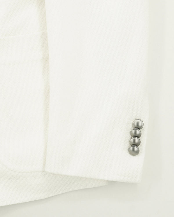 Tagliatore Jacket Knitted Cotton White