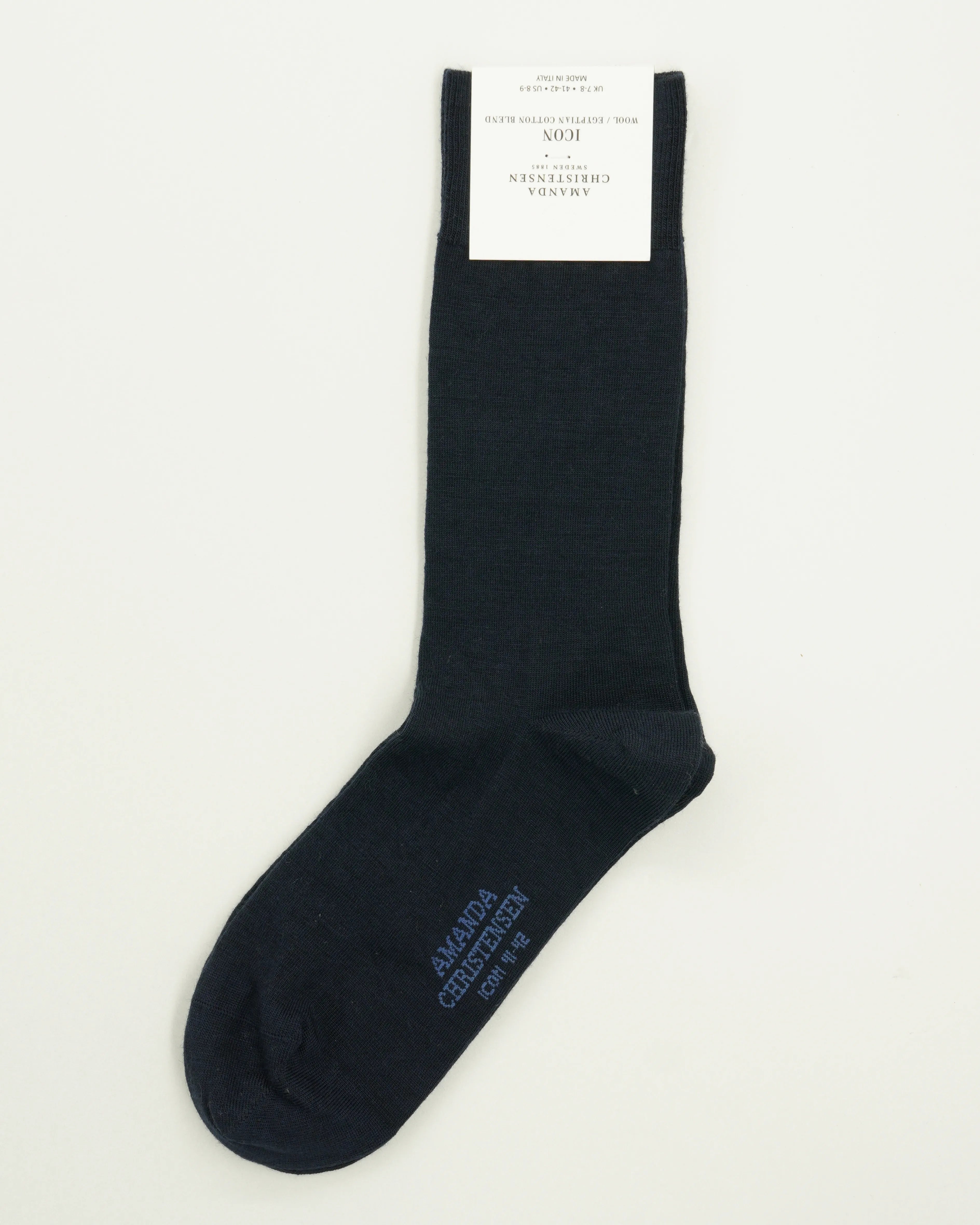 Amanda Christensen Sock Icon Wool Blend Navy
